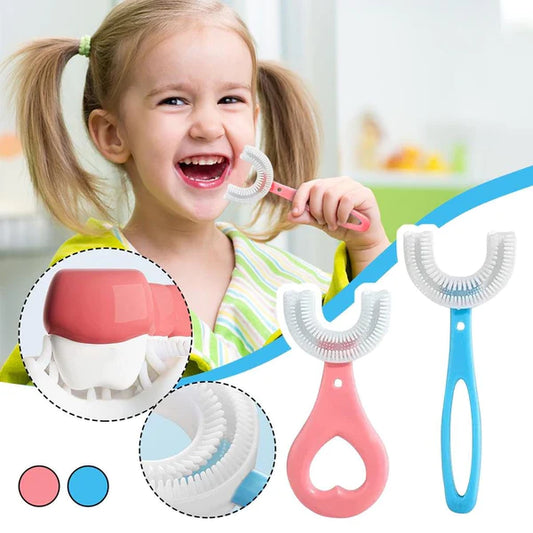 Baby Toothbrush Children 360 Degree U-shaped Child Toothbrush