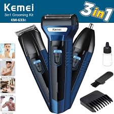 Kemi hair clipper electric shaver 3 in 1 nose hair trimmer men hair rechargeable trimmer
